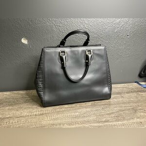 Roberta Prani New Italian Croc embossed Leather Handbag